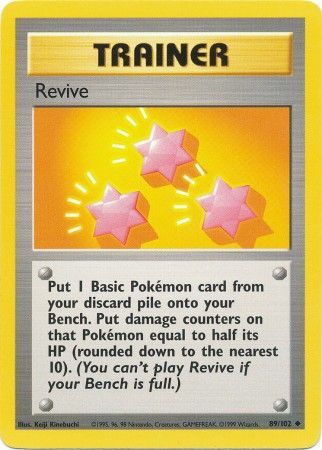 Revive (89/102) [Base Set Unlimited] | Devastation Store