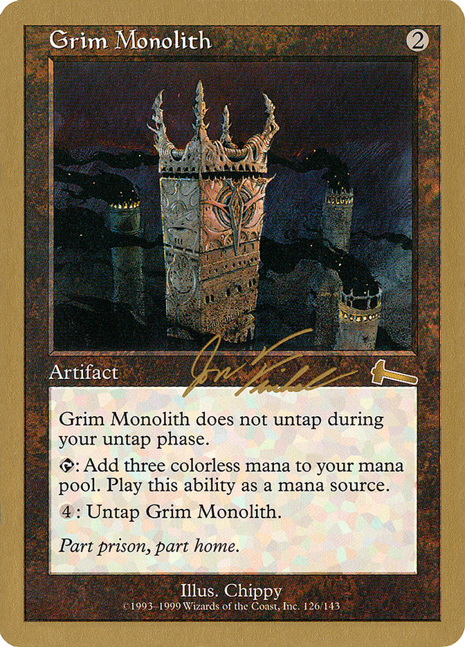 Grim Monolith (Jon Finkel) [World Championship Decks 2000] | Devastation Store