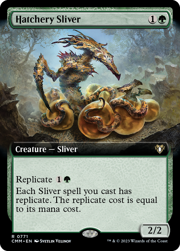 Hatchery Sliver (Extended Art) [Commander Masters] | Devastation Store