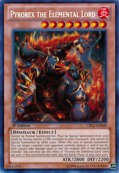 Pyrorex the Elemental Lord [CBLZ-EN040] Secret Rare | Devastation Store