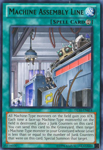 Machine Assembly Line (Green) [DL16-EN014] Rare | Devastation Store