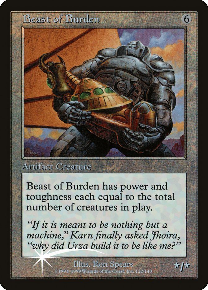 Beast of Burden (Misprinted) [Urza's Legacy Promos] | Devastation Store