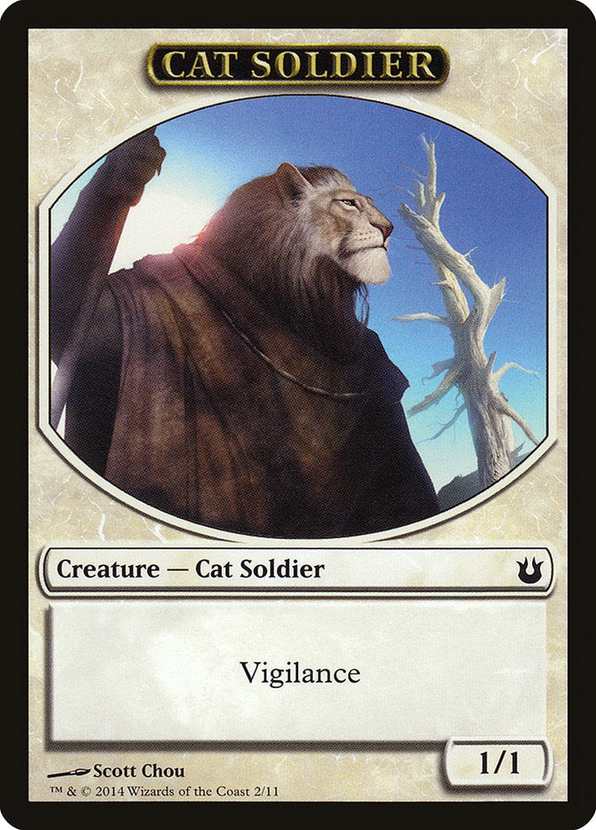 Cat Soldier [Born of the Gods Tokens] | Devastation Store