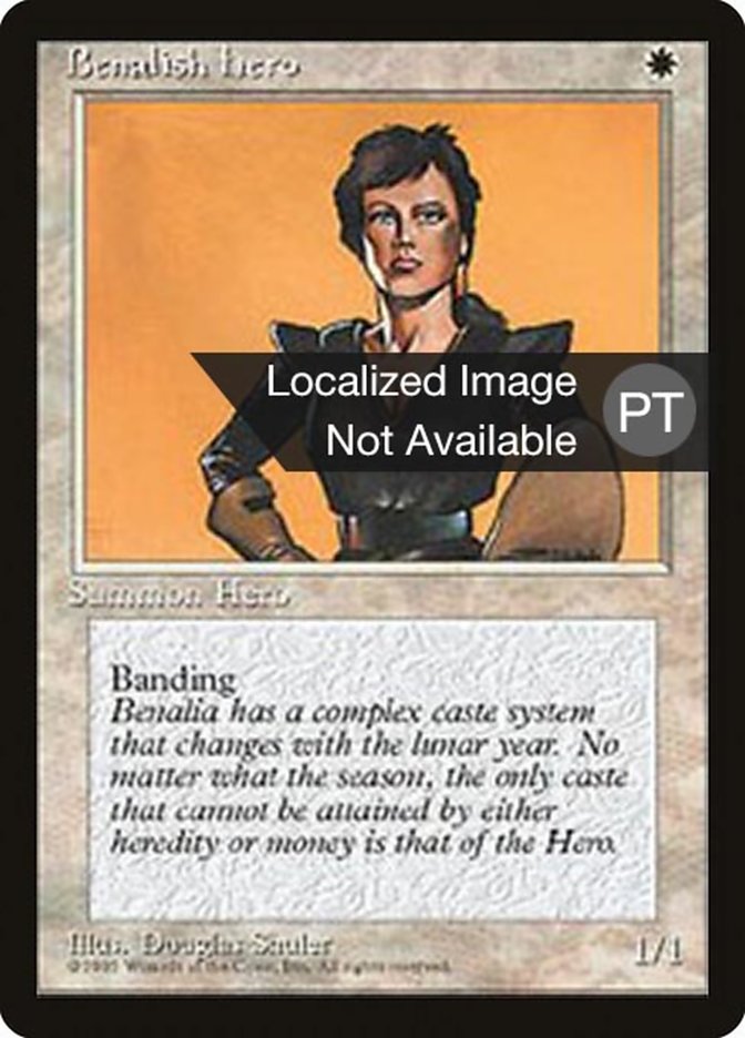 Benalish Hero [Fourth Edition (Foreign Black Border)] | Devastation Store
