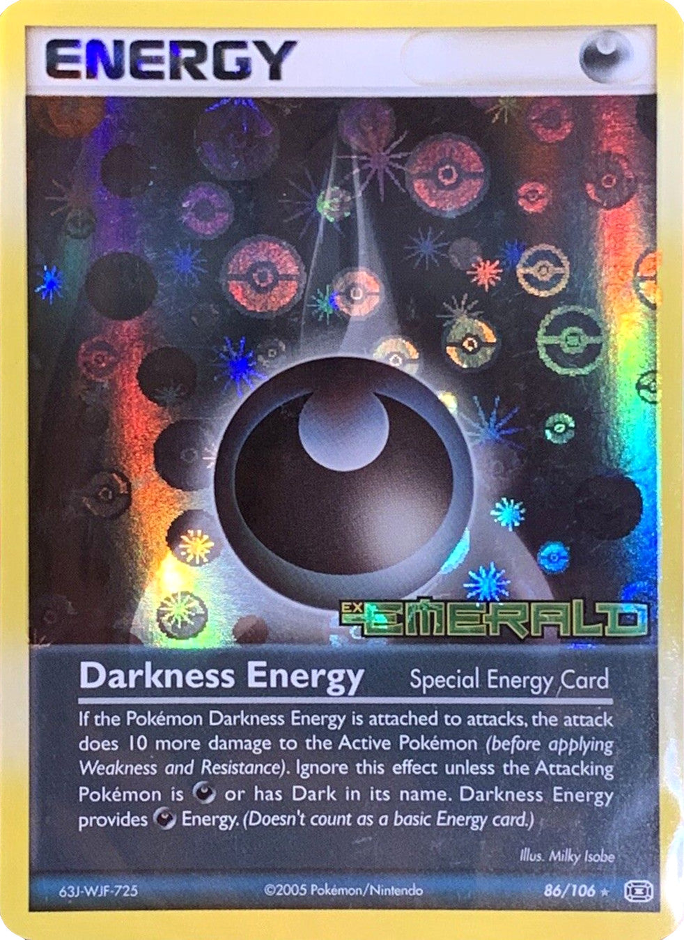 Darkness Energy (86/106) (Stamped) [EX: Emerald] | Devastation Store