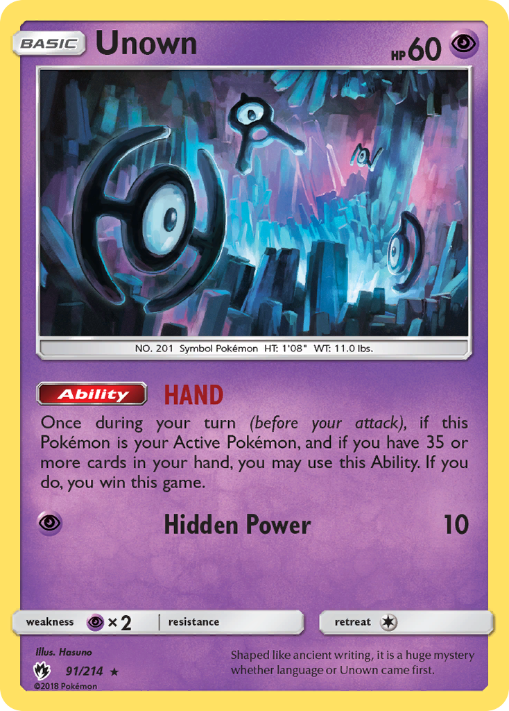 Unown (91/214) [Sun & Moon: Lost Thunder] | Devastation Store