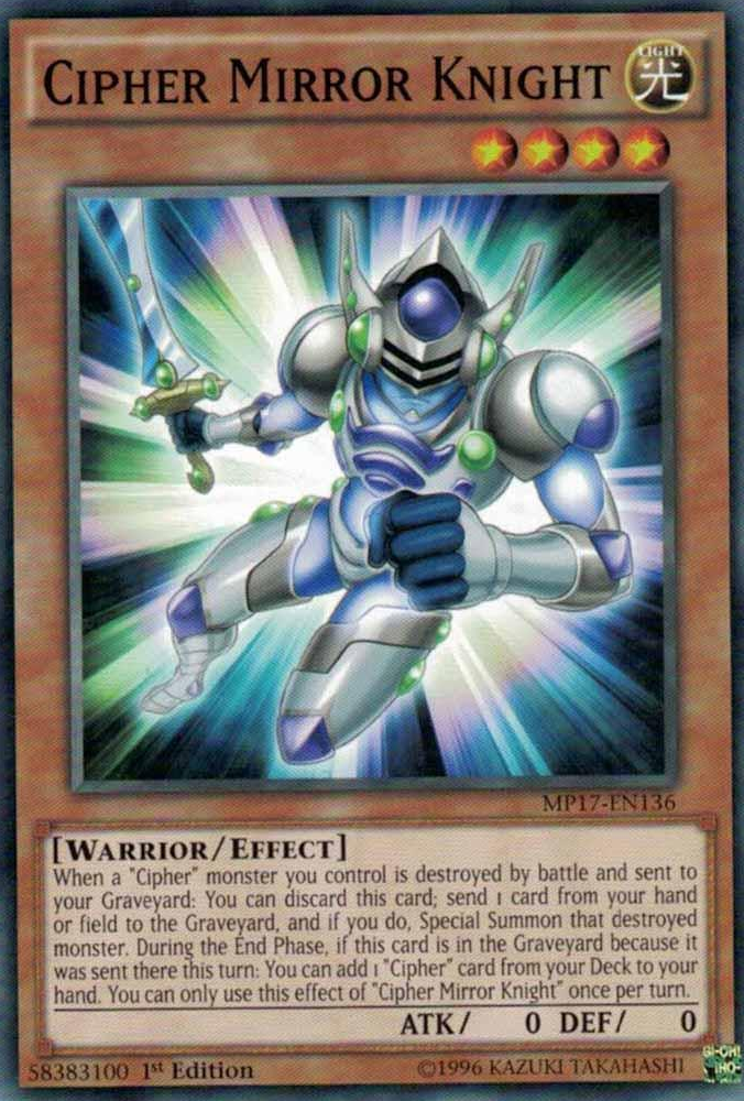 Cipher Mirror Knight [MP17-EN136] Common | Devastation Store