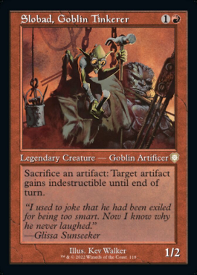 Slobad, Goblin Tinkerer (Retro) [The Brothers' War Commander] | Devastation Store