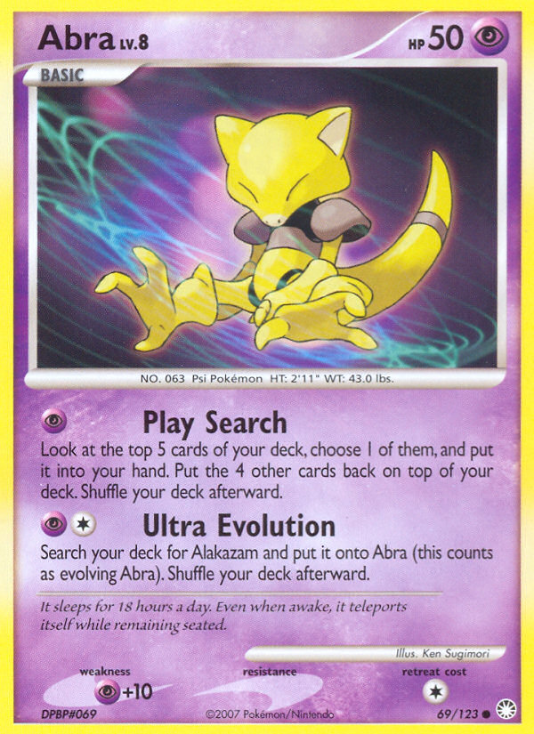 Abra (69/123) [Diamond & Pearl: Mysterious Treasures] | Devastation Store