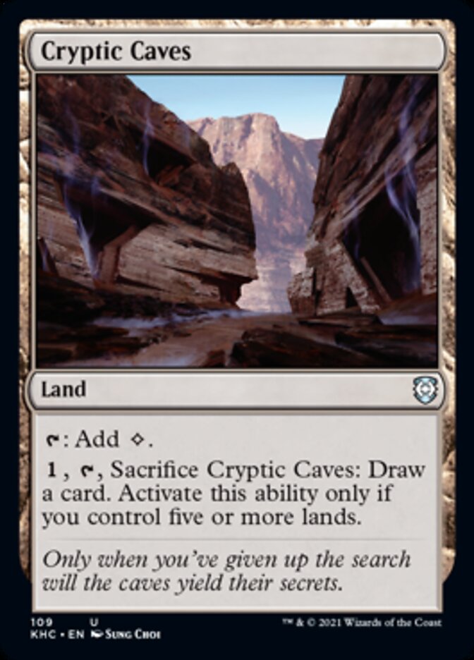 Cryptic Caves [Kaldheim Commander] | Devastation Store