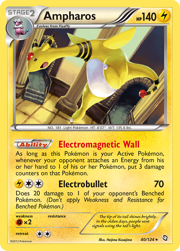 Ampharos (40/124) [Black & White: Dragons Exalted] | Devastation Store