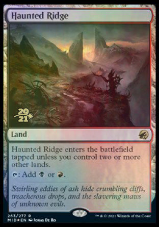 Haunted Ridge [Innistrad: Midnight Hunt Prerelease Promos] | Devastation Store