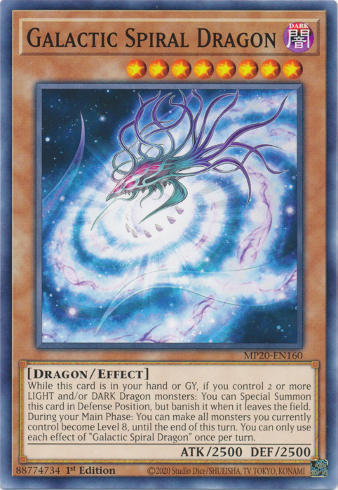 Galactic Spiral Dragon [MP20-EN160] Common | Devastation Store