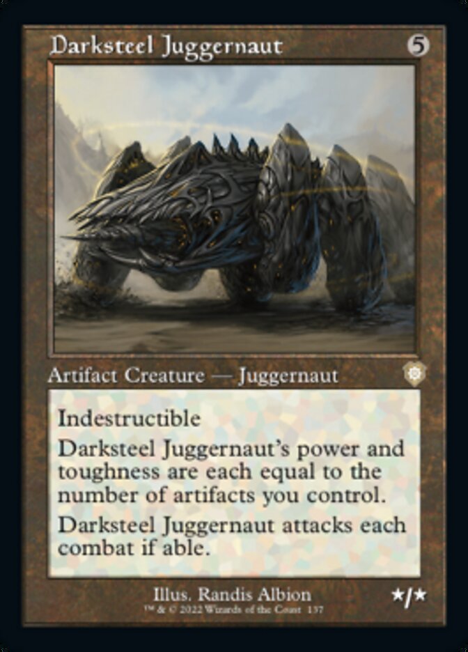 Darksteel Juggernaut (Retro) [The Brothers' War Commander] | Devastation Store