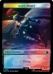 Alien // Alien Insect Double-Sided Token (Surge Foil) [Doctor Who Tokens] | Devastation Store