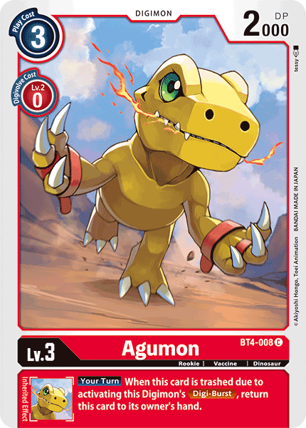 Agumon [BT4-008] [Great Legend] | Devastation Store