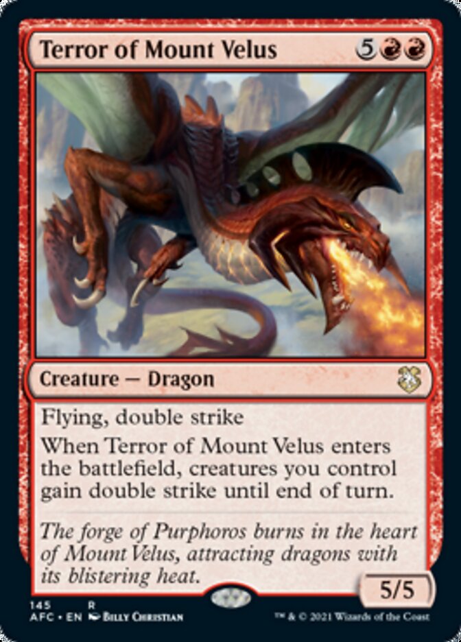 Terror of Mount Velus [Dungeons & Dragons: Adventures in the Forgotten Realms Commander] | Devastation Store