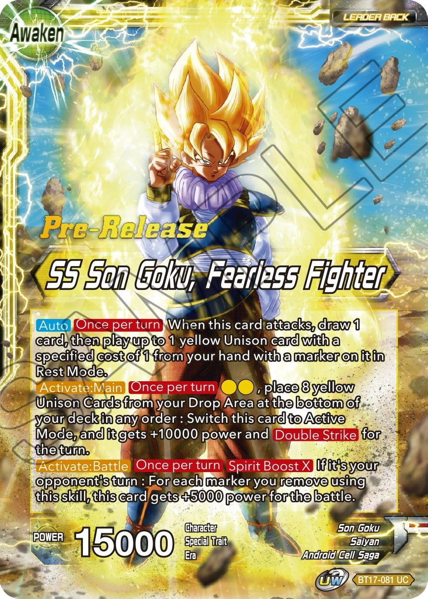 Son Goku // SS Son Goku, Fearless Fighter (BT17-081) [Ultimate Squad Prerelease Promos] | Devastation Store