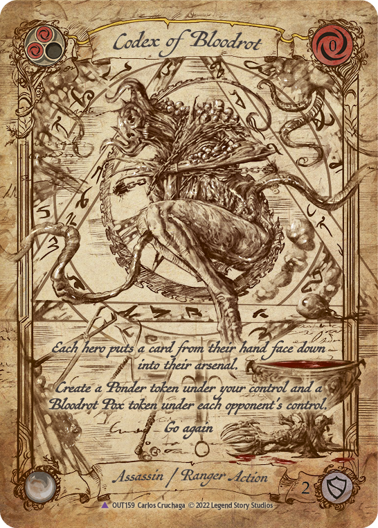 Codex of Bloodrot (Marvel Cold Foil) [OUT159] (Outsiders)  Cold Foil | Devastation Store
