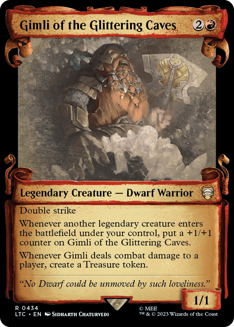 Gimli of the Glittering Caves [The Lord of the Rings: Tales of Middle-Earth Commander Showcase Scrolls] | Devastation Store