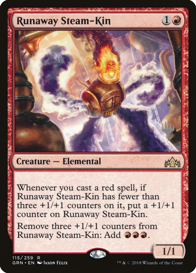 Runaway Steam-Kin (Promo Pack) [Guilds of Ravnica Promos] | Devastation Store