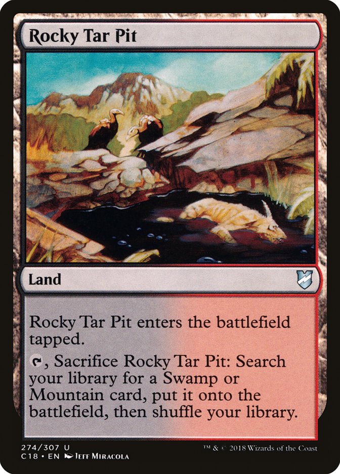 Rocky Tar Pit [Commander 2018] - Devastation Store | Devastation Store