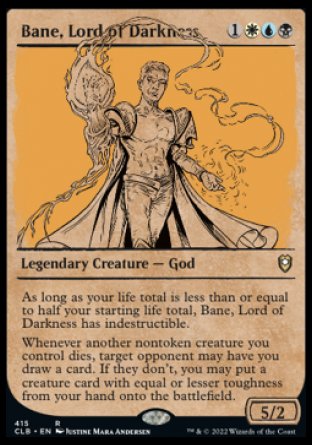 Bane, Lord of Darkness (Showcase) [Commander Legends: Battle for Baldur's Gate] | Devastation Store