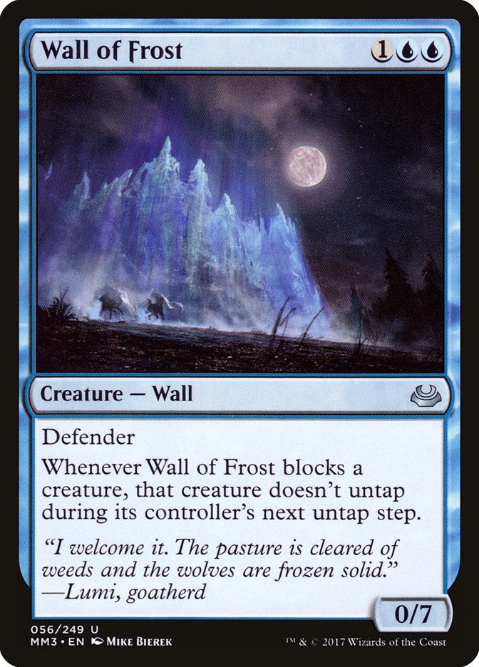 Wall of Frost [Modern Masters 2017] | Devastation Store