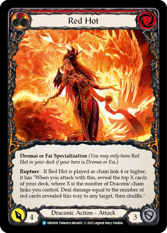 Red Hot [DRO009] (Uprising Dromai Blitz Deck) | Devastation Store