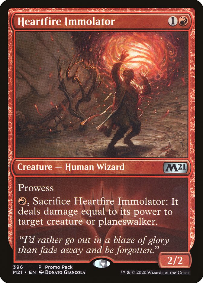 Heartfire Immolator (Promo Pack) [Core Set 2021 Promos] | Devastation Store