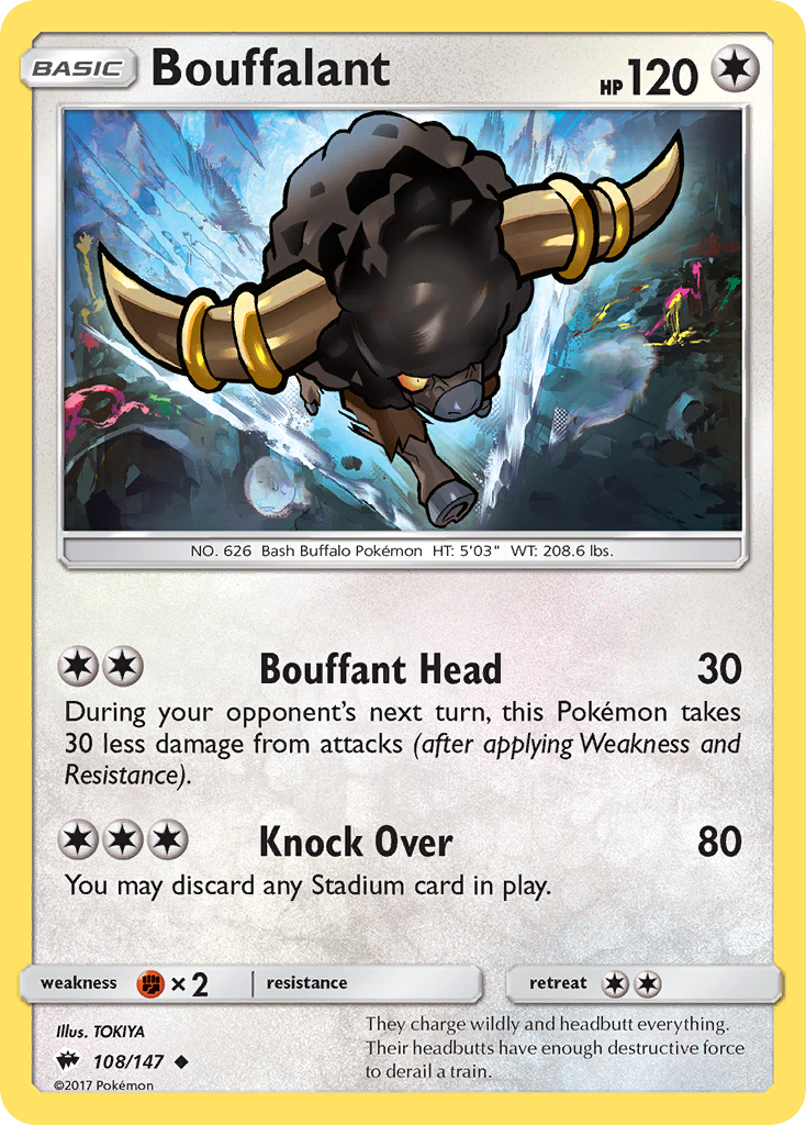 Bouffalant (108/147) [Sun & Moon: Burning Shadows] | Devastation Store