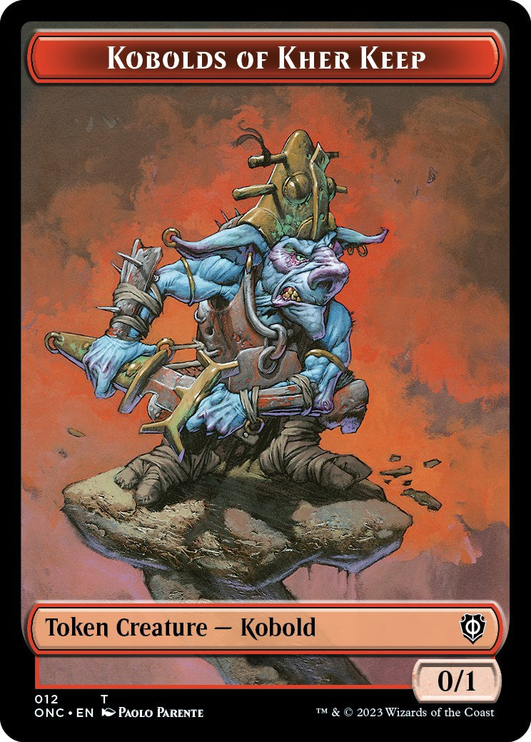 Kobolds of Kher Keep // Dragon Double-Sided Token [Phyrexia: All Will Be One Commander Tokens] | Devastation Store
