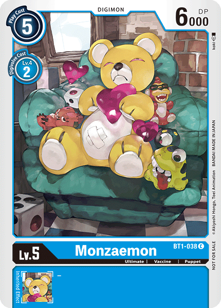 Monzaemon [BT1-038] (Tournament Pack) [Release Special Booster Ver.1.0 Promos] | Devastation Store