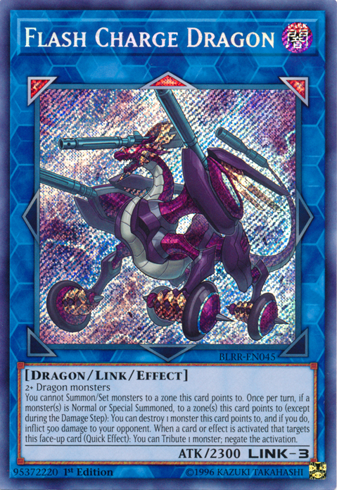 Flash Charge Dragon [BLRR-EN045] Secret Rare | Devastation Store