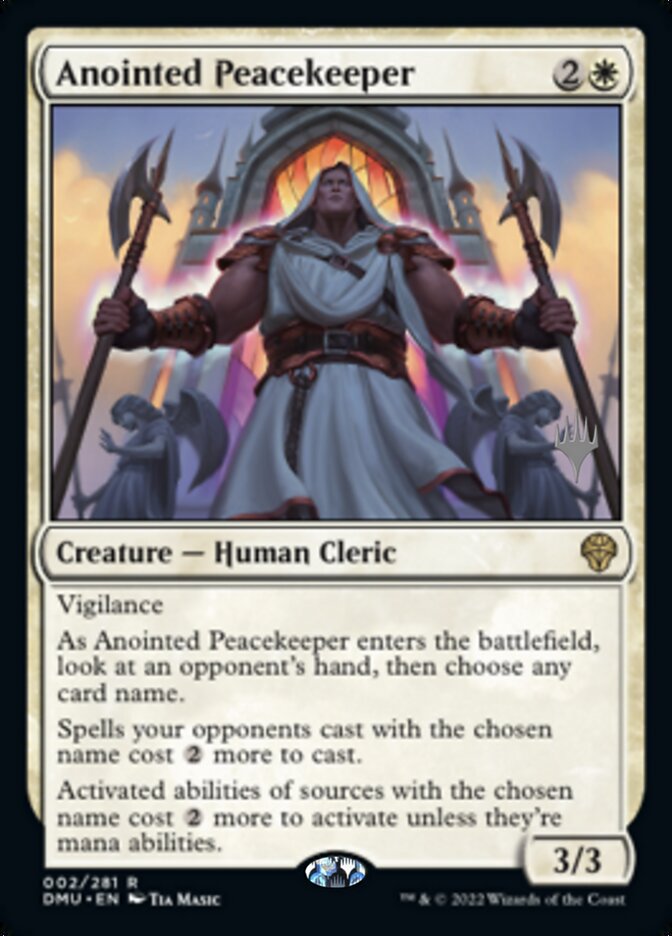 Anointed Peacekeeper (Promo Pack) [Dominaria United Promos] | Devastation Store