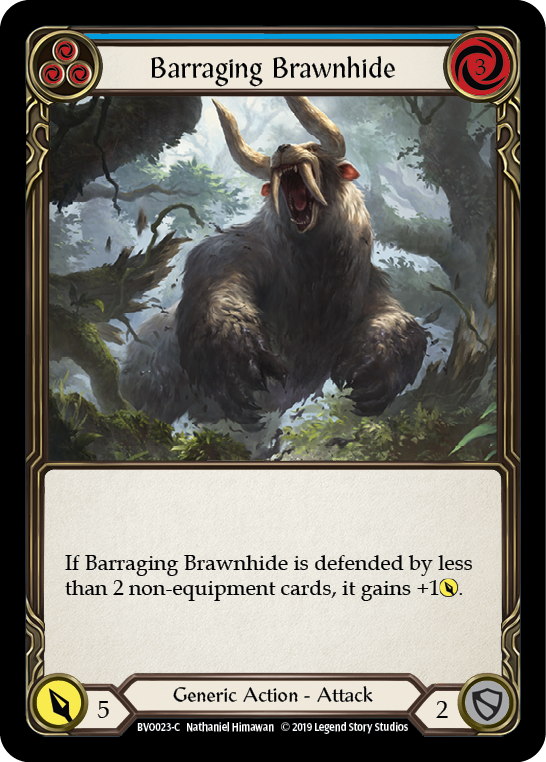 Barraging Brawnhide (Blue) [BVO023-C] Normal - Devastation Store | Devastation Store