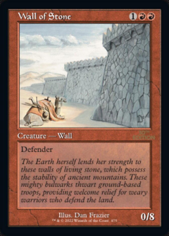 Wall of Stone (Retro) [30th Anniversary Edition] | Devastation Store