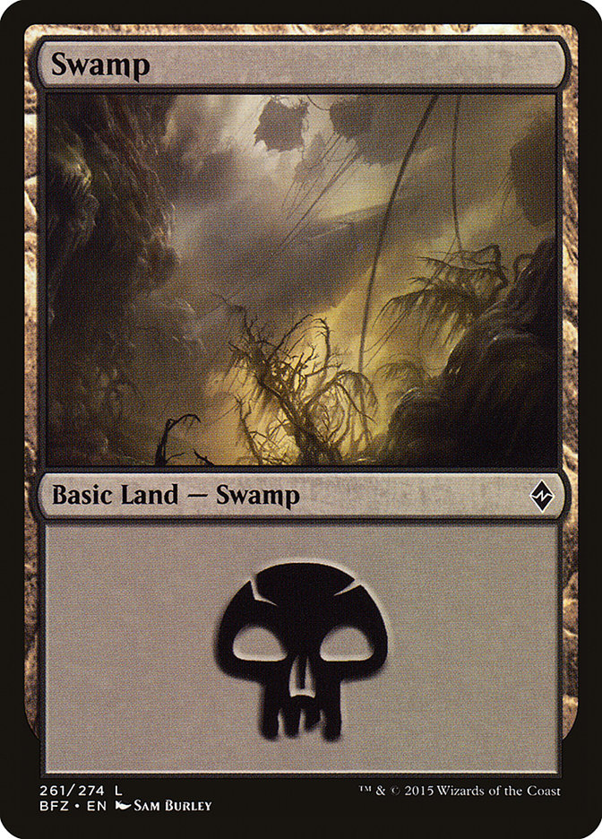 Swamp (261a) [Battle for Zendikar] | Devastation Store
