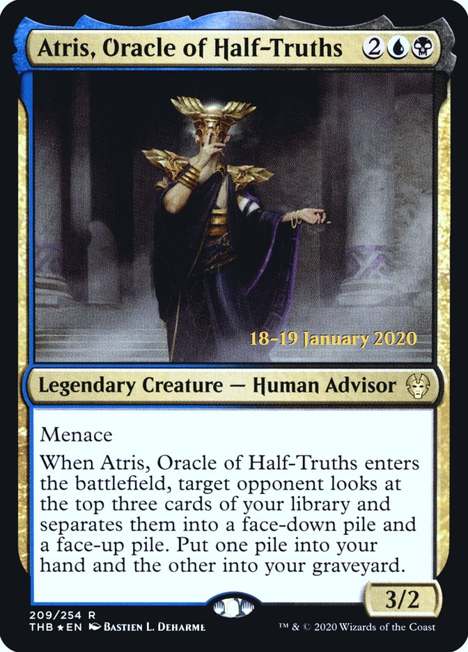 Atris, Oracle of Half-Truths [Theros Beyond Death Prerelease Promos] | Devastation Store