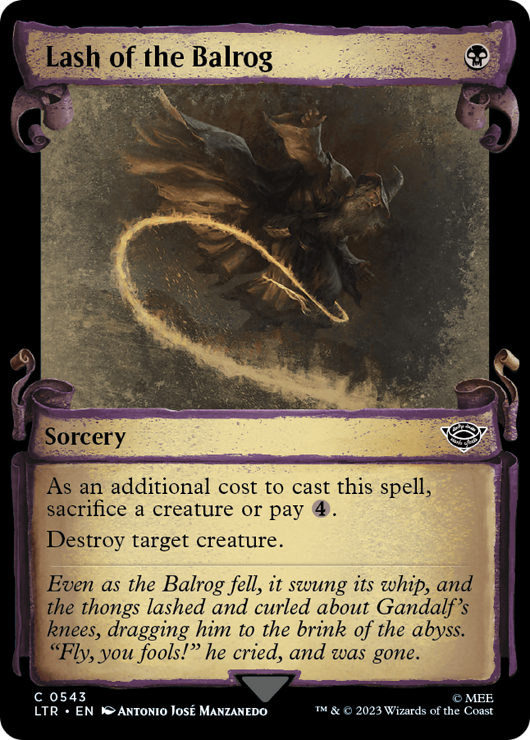 Lash of the Balrog [The Lord of the Rings: Tales of Middle-Earth Showcase Scrolls] | Devastation Store
