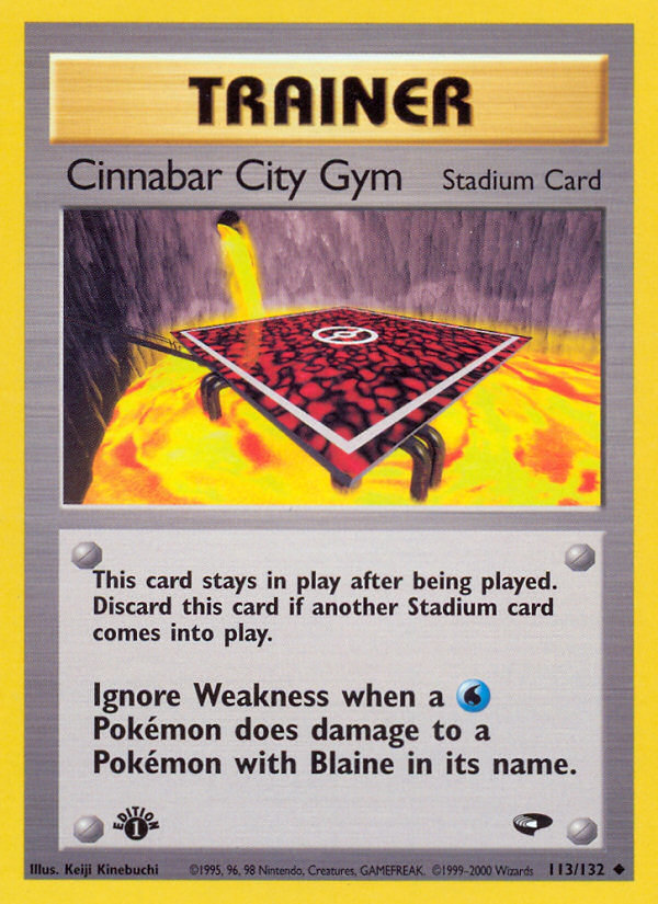 Cinnabar City Gym (113/132) [Gym Challenge 1st Edition] | Devastation Store