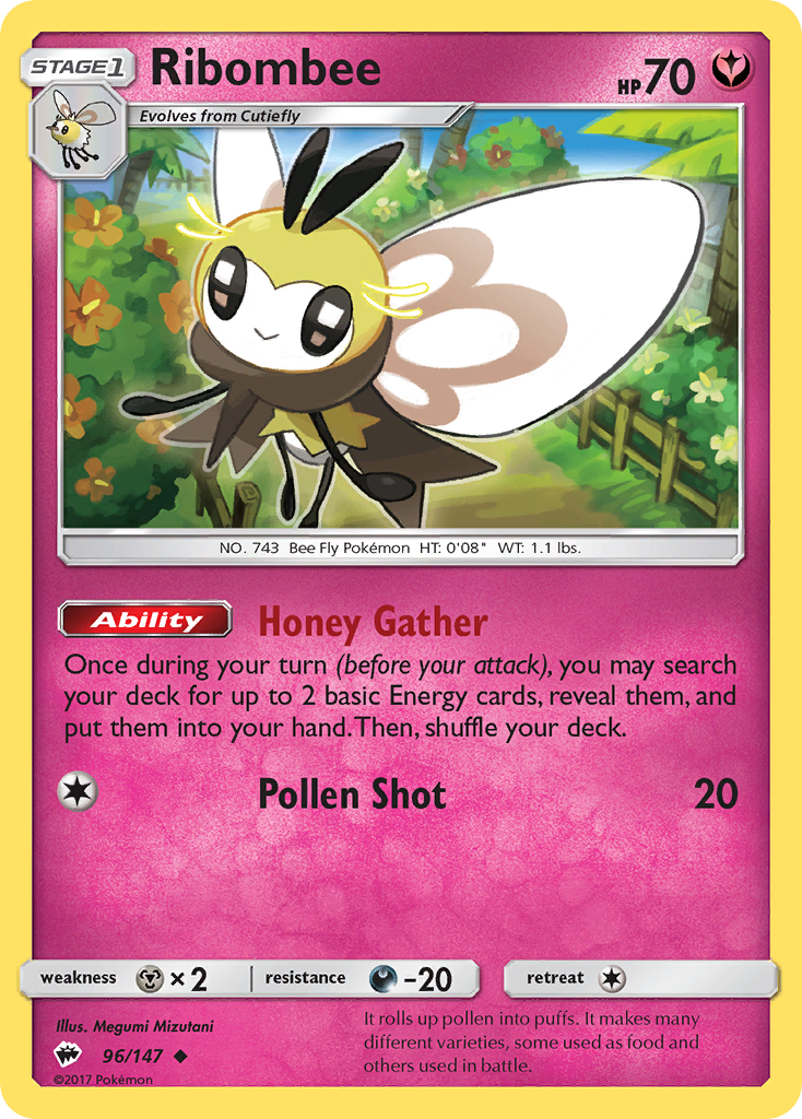 Ribombee (96/147) [Sun & Moon: Burning Shadows] | Devastation Store