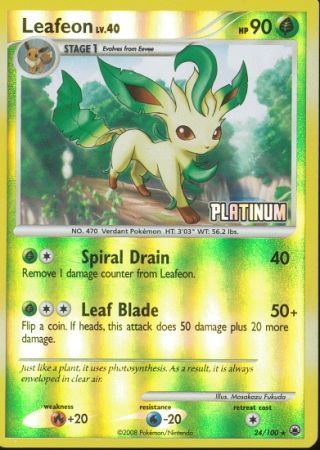 Leafeon (24/100) [Burger King Promos: 2009 Collection] | Devastation Store