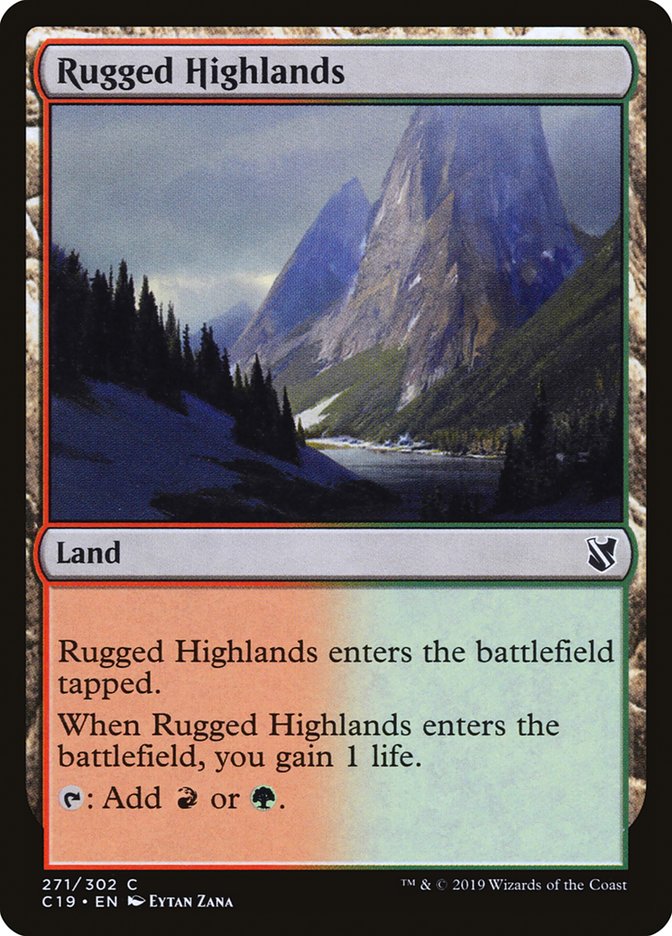 Rugged Highlands [Commander 2019] | Devastation Store
