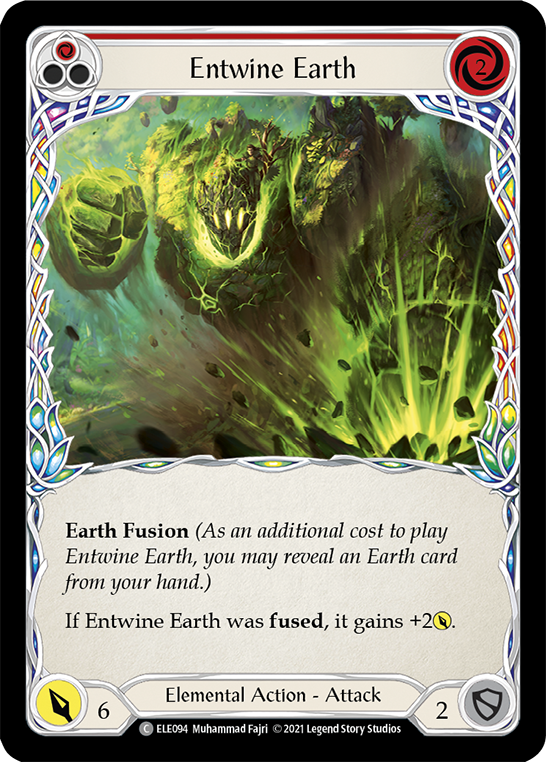 Entwine Earth (Red) [ELE094] (Tales of Aria)  1st Edition Rainbow Foil | Devastation Store