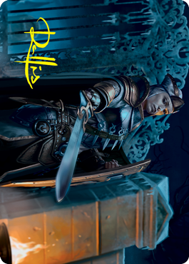 Cemetery Protector Art Card (Gold-Stamped Signature) [Innistrad: Crimson Vow Art Series] | Devastation Store