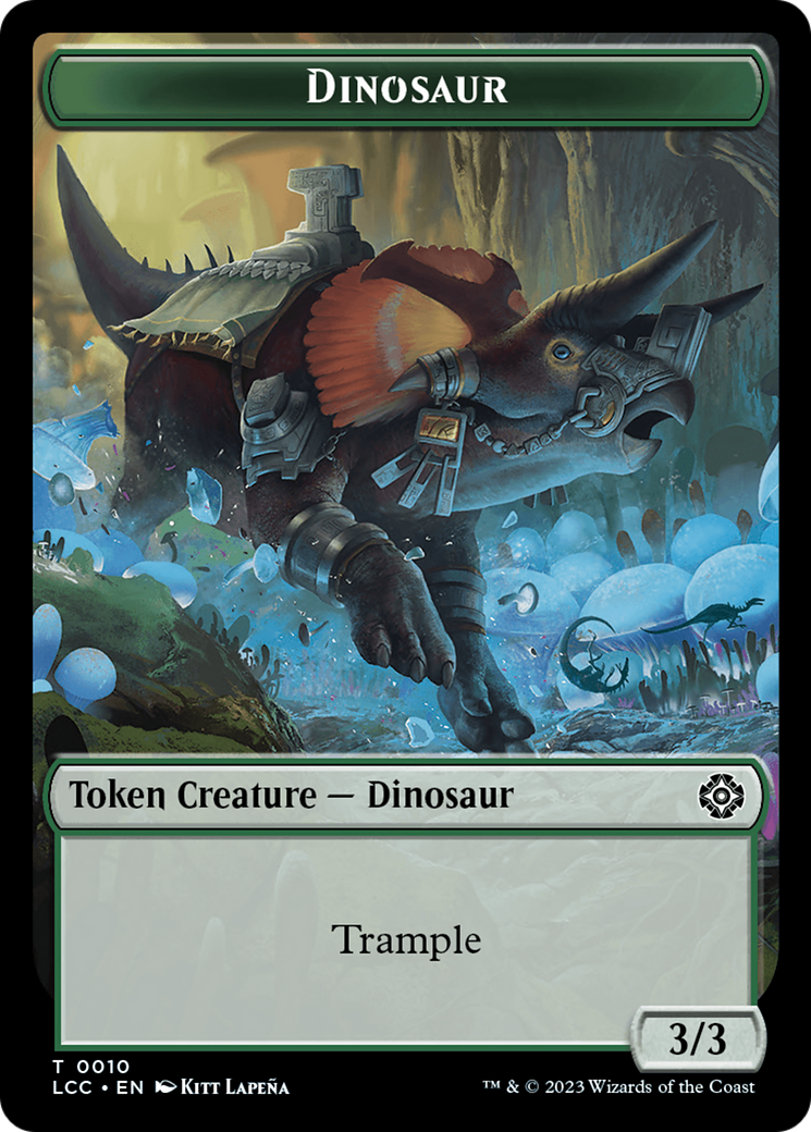 The Monarch // Dinosaur Double-Sided Token [The Lost Caverns of Ixalan Commander Tokens] | Devastation Store