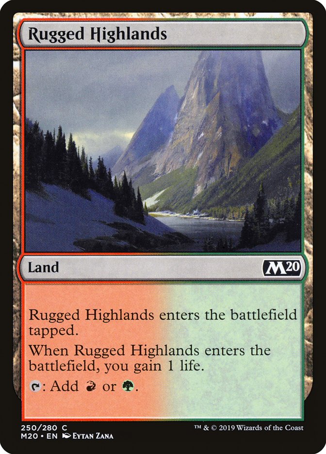 Rugged Highlands [Core Set 2020] | Devastation Store