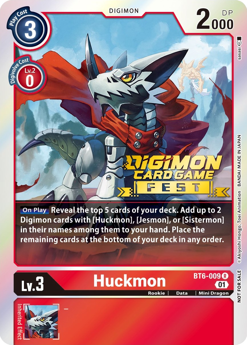 Huckmon [BT6-009] (Digimon Card Game Fest 2022) [Double Diamond Promos] | Devastation Store