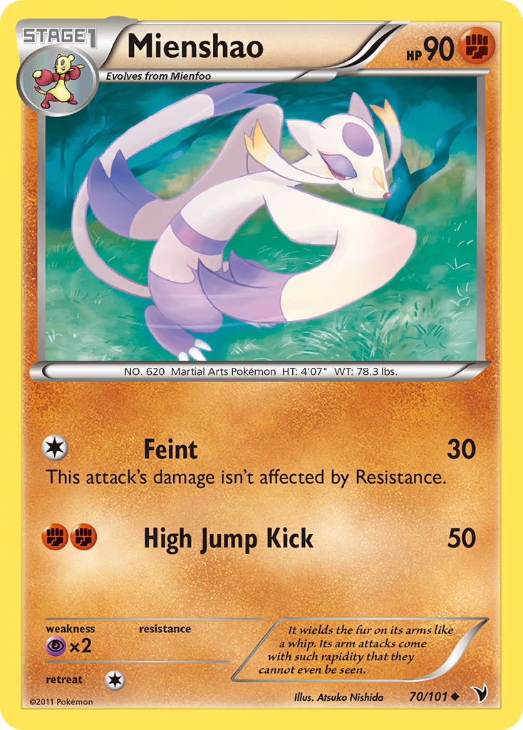 Mienshao (70/101) [Black & White: Noble Victories] | Devastation Store